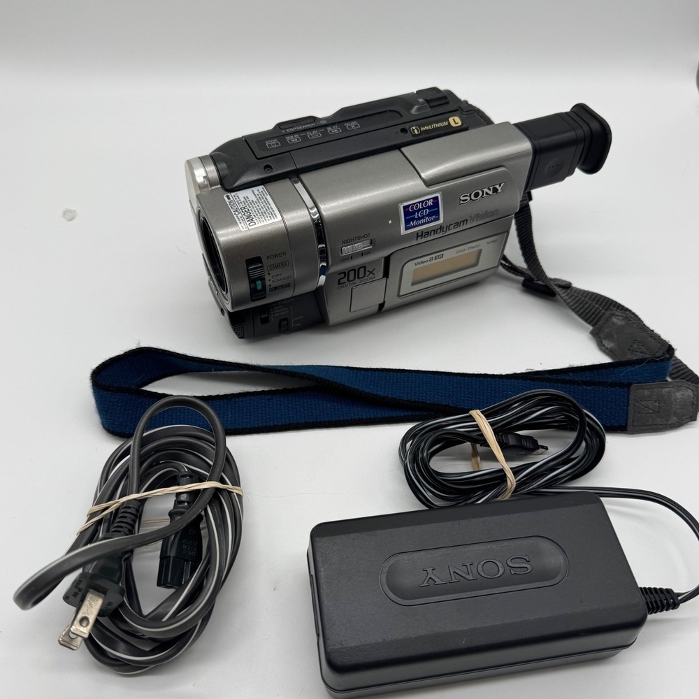 Sony Handycam Vision CCD-TRV37 Video8 XR Camcorder NightShot 200x Zoom Tested